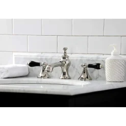 Outlet KC706XPKL-P Duchess Widespread Bathroom Faucet with Brass Pop-Up 8