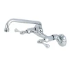 Outlet Kingston 6" Adjustable Center Wall Mount Kitchen Faucet Wall Mounted Kitchen Faucets