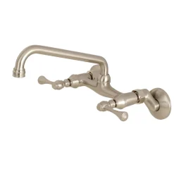Outlet Kingston 6" Adjustable Center Wall Mount Kitchen Faucet Wall Mounted Kitchen Faucets