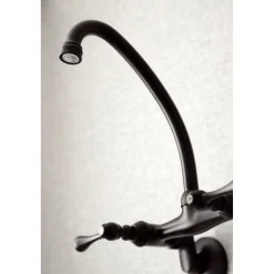 Hot Kingston Wall Mount 6-Inch Adjustable Center Kitchen Faucet Wall Mounted Kitchen Faucets