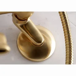 Sale Kingston Wall Mount Clawfoot Tub Faucet with Hand Shower Tub Faucets