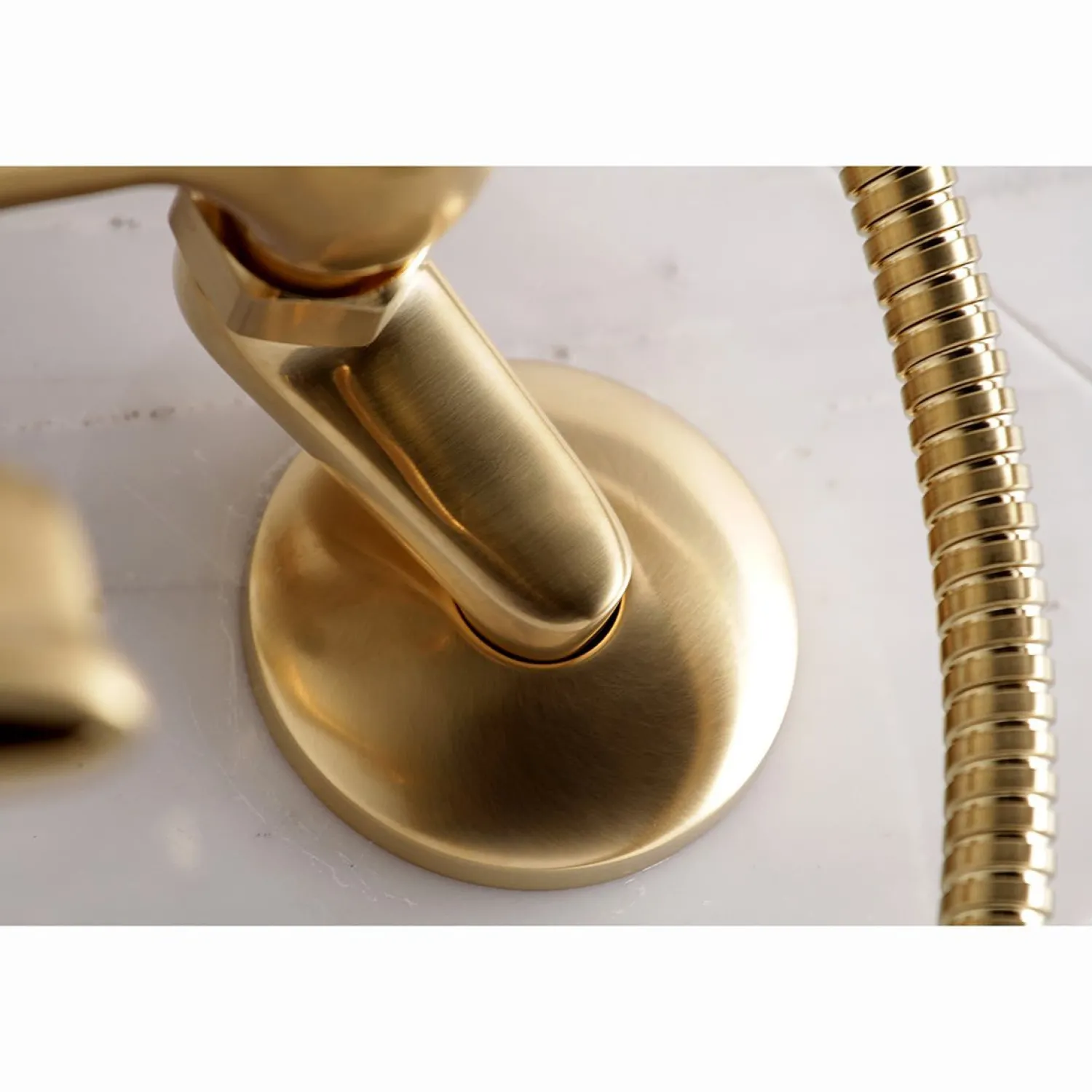 Sale Kingston Wall Mount Clawfoot Tub Faucet with Hand Shower Tub Faucets