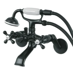 Sale Kingston Wall Mount Clawfoot Tub Faucet with Hand Shower Tub Faucets