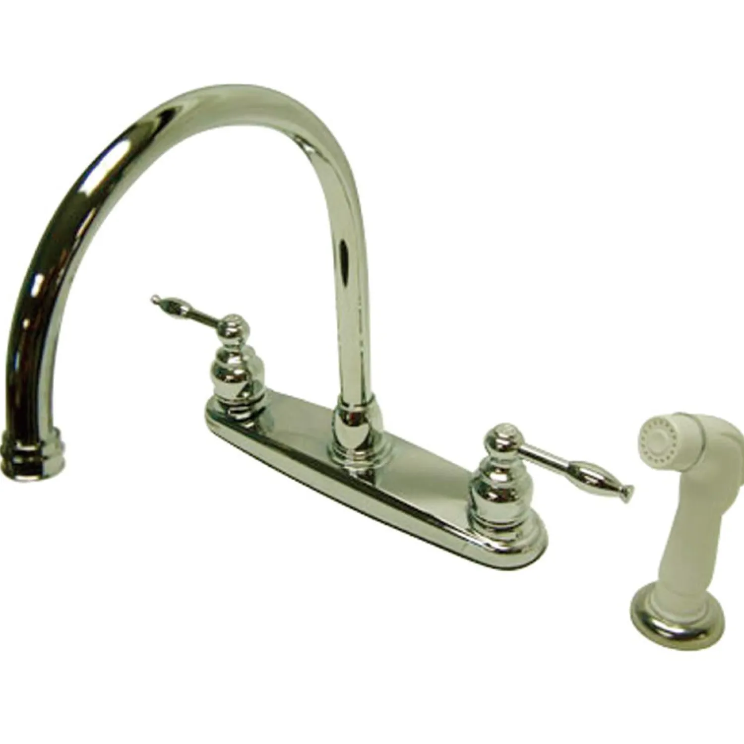 Knight 8" Goose Neck Kitchen Faucet Faucets With Side Spray