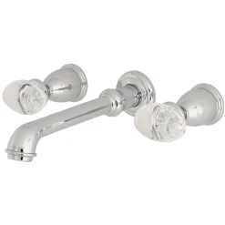 Discount Krystal Onyx 2-Handle Wall Mount Bathroom Faucet Wall Mount