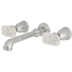 Outlet Krystal Onyx Two-Handle Wall Mount Bathroom Faucet Wall Mount