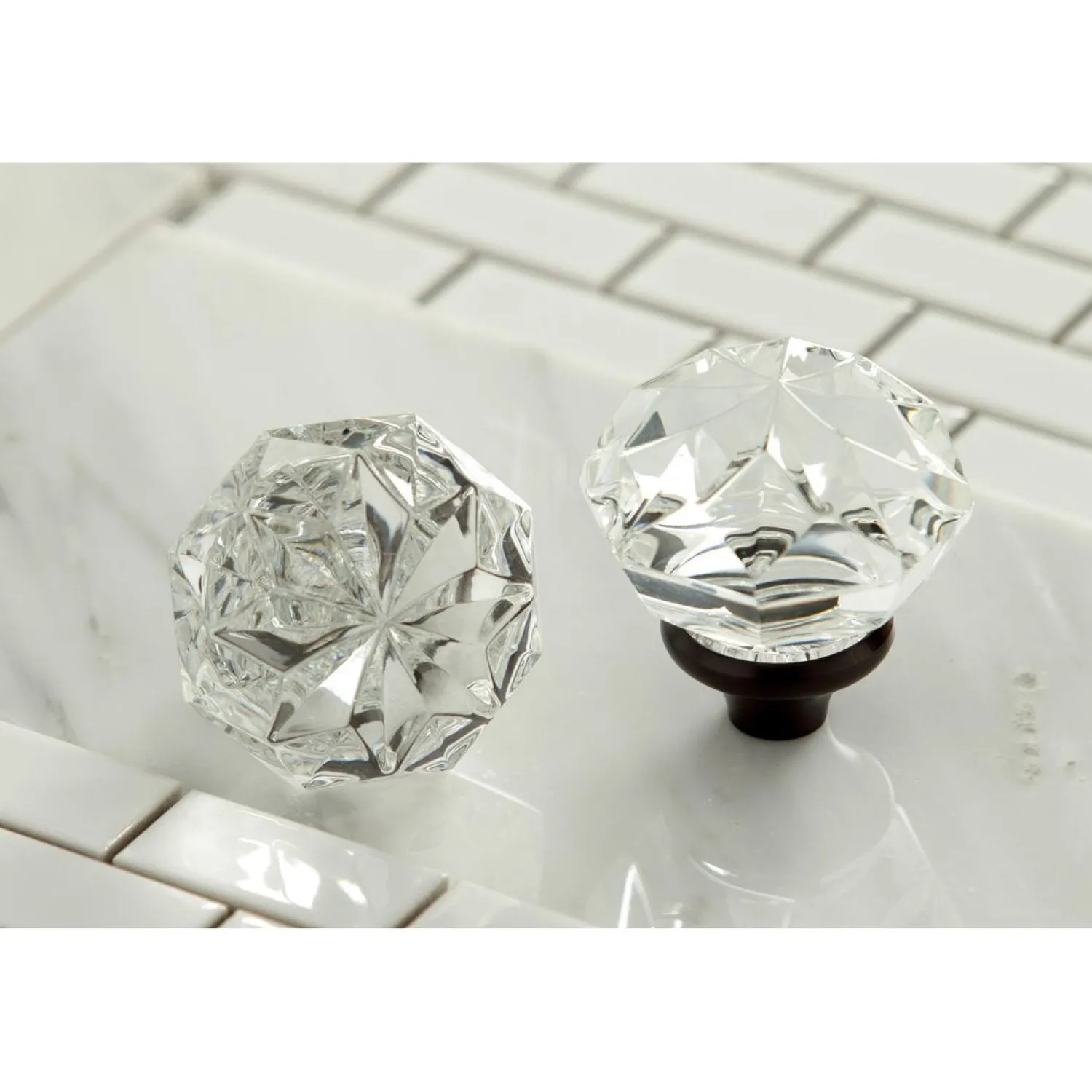 New Krystal Onyx Two-Handle Wall Mount Roman Tub Faucet Tub Faucets