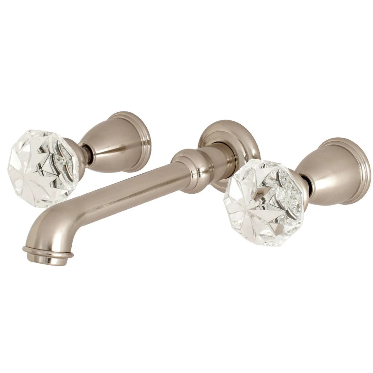 New Krystal Onyx Two-Handle Wall Mount Roman Tub Faucet Tub Faucets