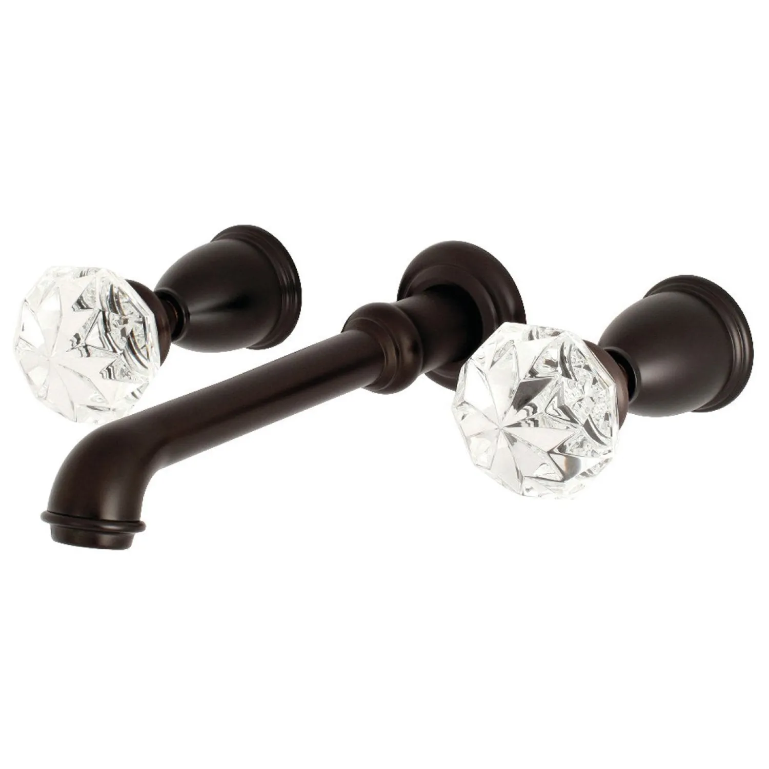 New Krystal Onyx Two-Handle Wall Mount Roman Tub Faucet Tub Faucets