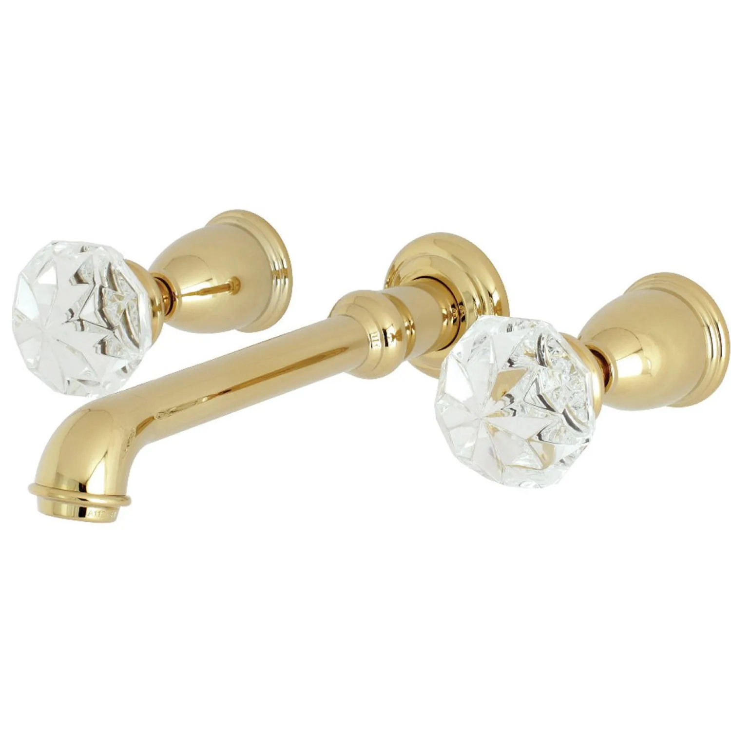Sale Krystal Onyx Wall Mount Two-Handle Bathroom Faucet Wall Mount