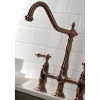 Online KS127ALBSAC Heritage Bridge Kitchen Faucet with Brass Sprayer, Antique Copper Bridge Faucets
