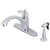 Discount KS6571ALBS Single-Handle Kitchen Faucet in Polished Chrome Faucets With Side Spray