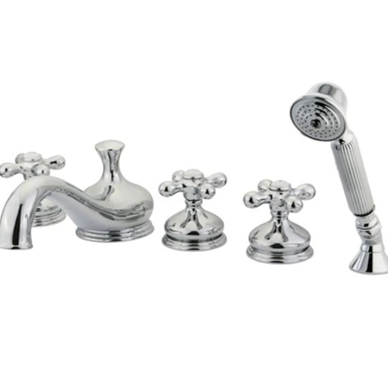 Outlet KS33315AX Royale Three Handle Roman Tub Filler with Hand Shower Tub Faucets