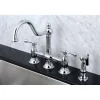 New KS3791BLBS Restoration Kitchen Bridge Faucet with Brass Sprayer in Polished Chrome Faucets With Side Spray|Bridge Faucets