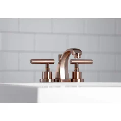 Clearance KS494CMLAC Manhattan 8 in. Widespread Bathroom Faucet, Antique Copper 8" Widespread