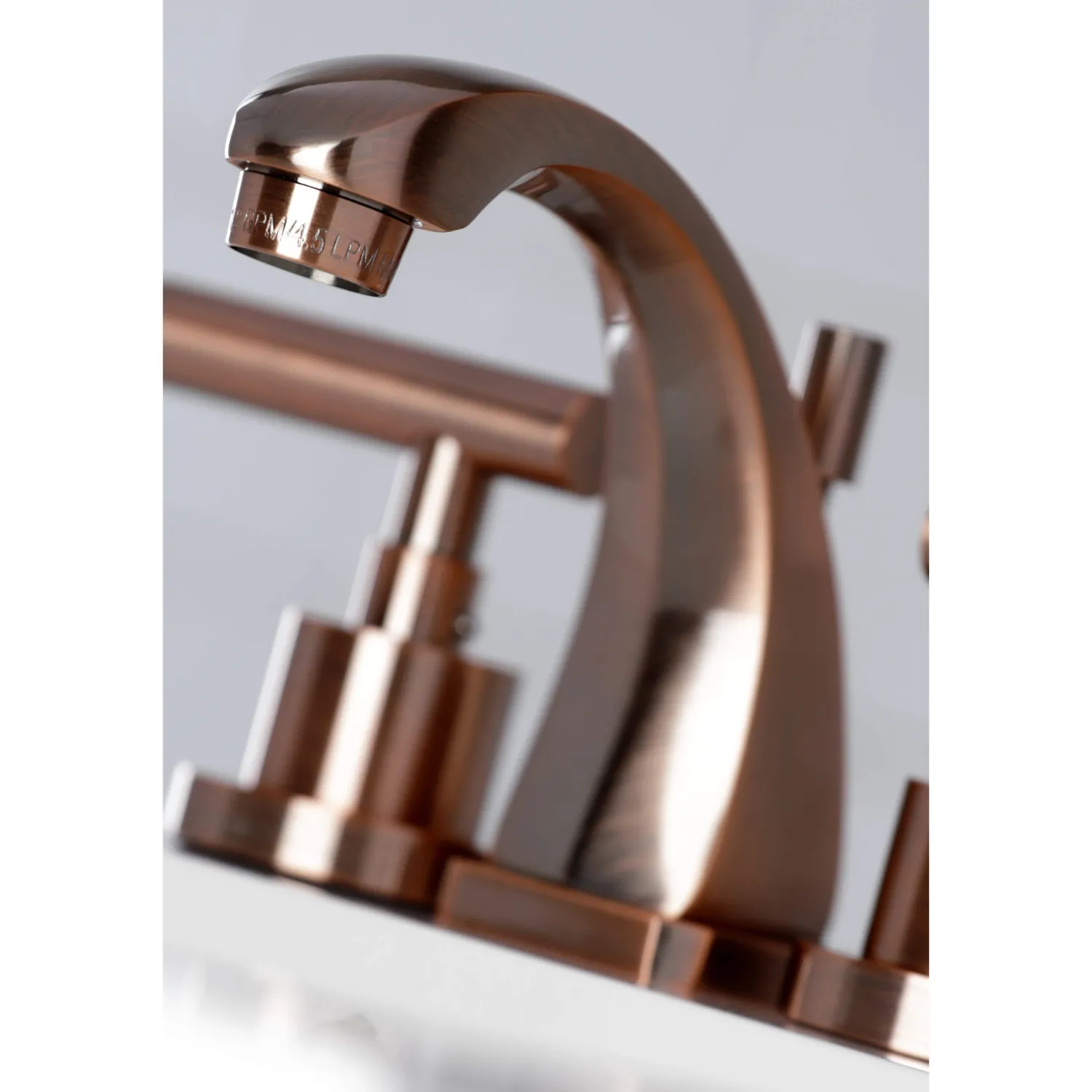 Clearance KS494CMLAC Manhattan 8 in. Widespread Bathroom Faucet, Antique Copper 8" Widespread