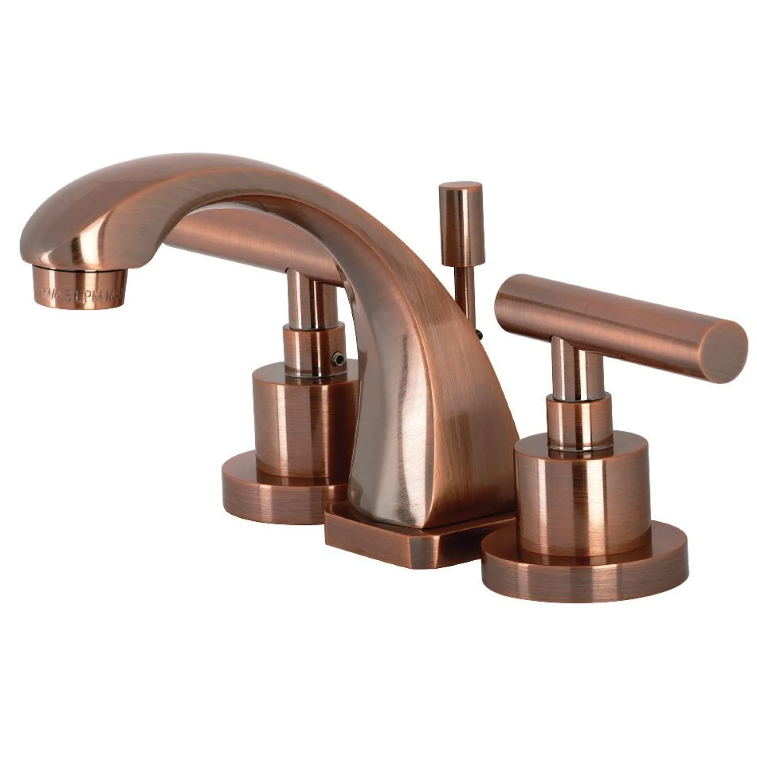 Clearance KS494CMLAC Manhattan 8 in. Widespread Bathroom Faucet, Antique Copper 8" Widespread