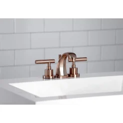 Clearance KS494CMLAC Manhattan 8 in. Widespread Bathroom Faucet, Antique Copper 8