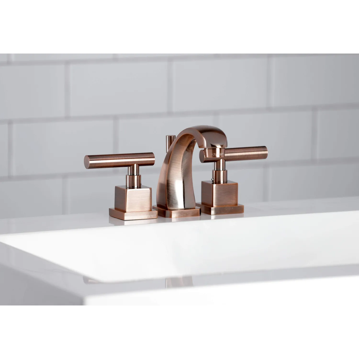 Sale KS494CQLAC Claremont 8 in. Widespread Bathroom Faucet, Antique Copper 8" Widespread
