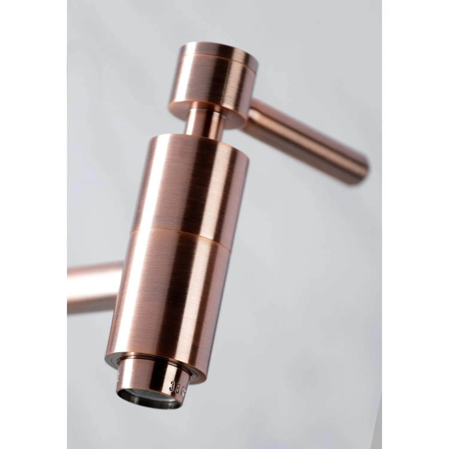 Discount KS810DLAC Concord Wall Mount Pot Filler Kitchen Faucet, Antique Copper Wall Mounted Kitchen Faucets