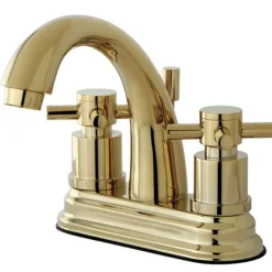 Best KS8612DX Concord Two Handle Centerset Lavatory Faucet with Brass Pop-up 4