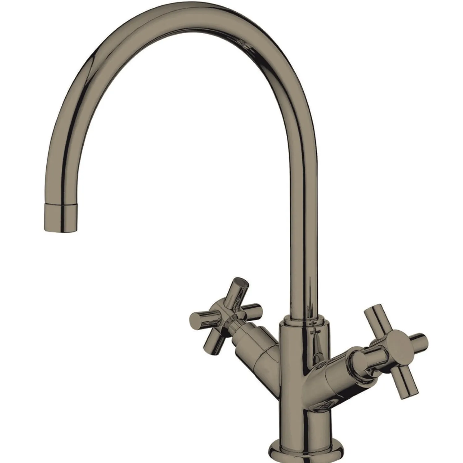 New KS8758JXLS Concord Double Handle Kitchen Faucet in Satin Nickel Single Hole