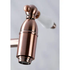 Discount KS310PLAC Restoration Wall Mount Pot Filler Kitchen Faucet, Antique Copper Wall Mounted Kitchen Faucets