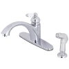 Clearance KS6571PLSP Single-Handle Kitchen Faucet in Polished Chrome Faucets With Side Spray