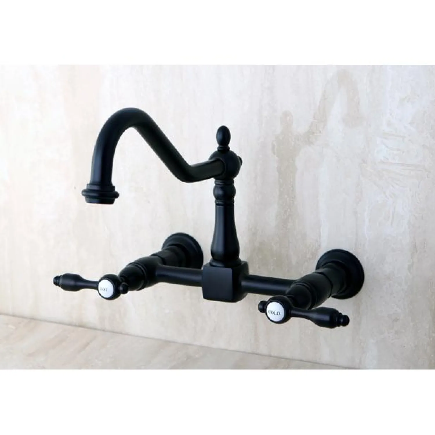 KS1245TAL Tudor 8" Center Kitchen Faucet without Sprayer Wall Mounted Kitchen Faucets