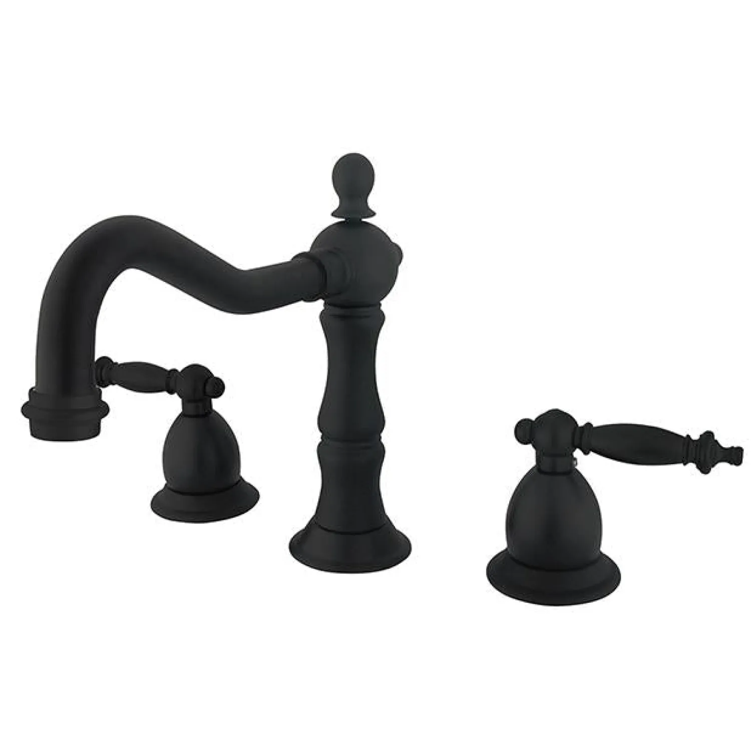 New KS1975TL Heritage Two Handle 8" to 14" Widespread Lavatory Faucet with Brass Pop-up 8" Widespread