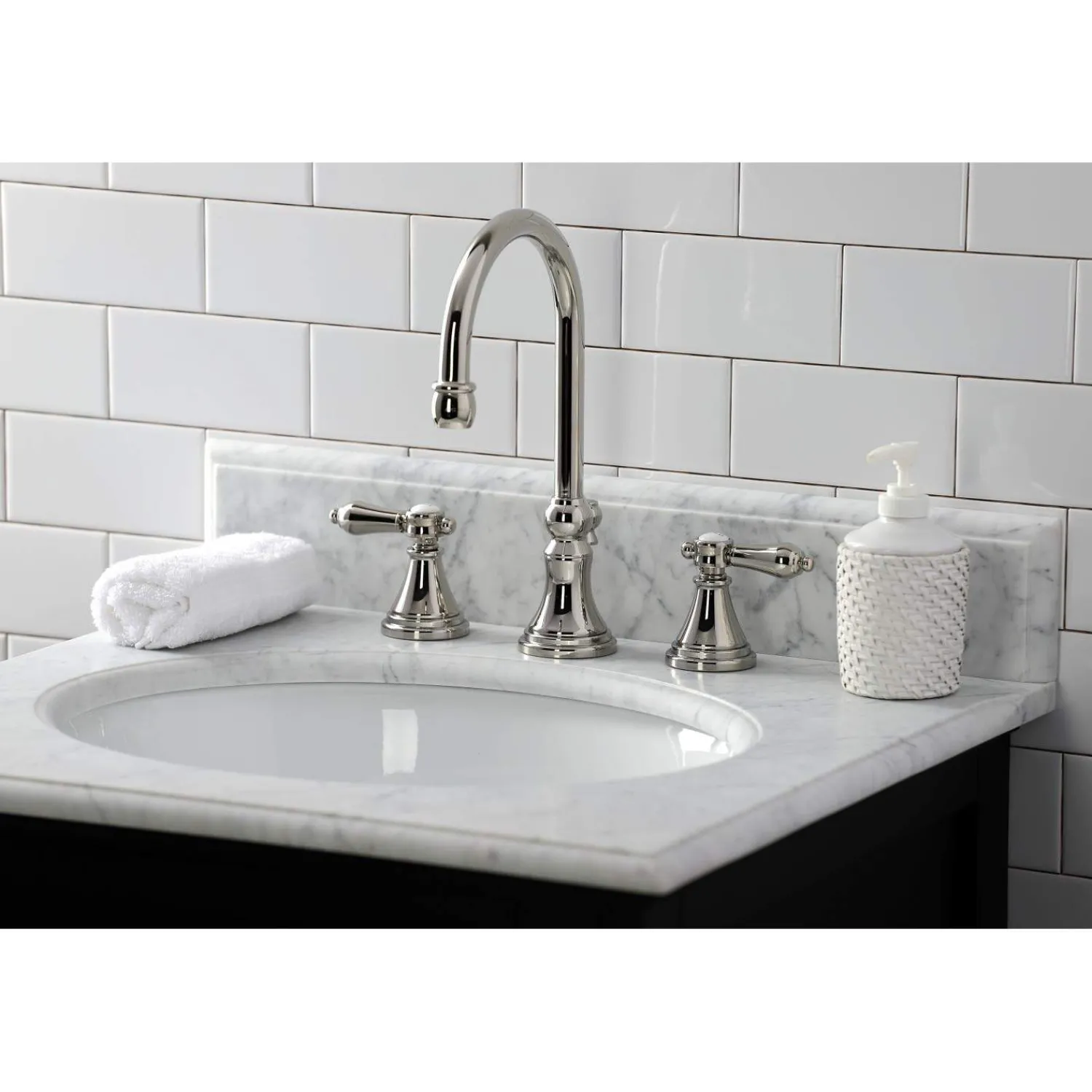Hot KS298XBAL-P Heirloom Widespread Bathroom Faucet with Brass Pop-Up 8" Widespread