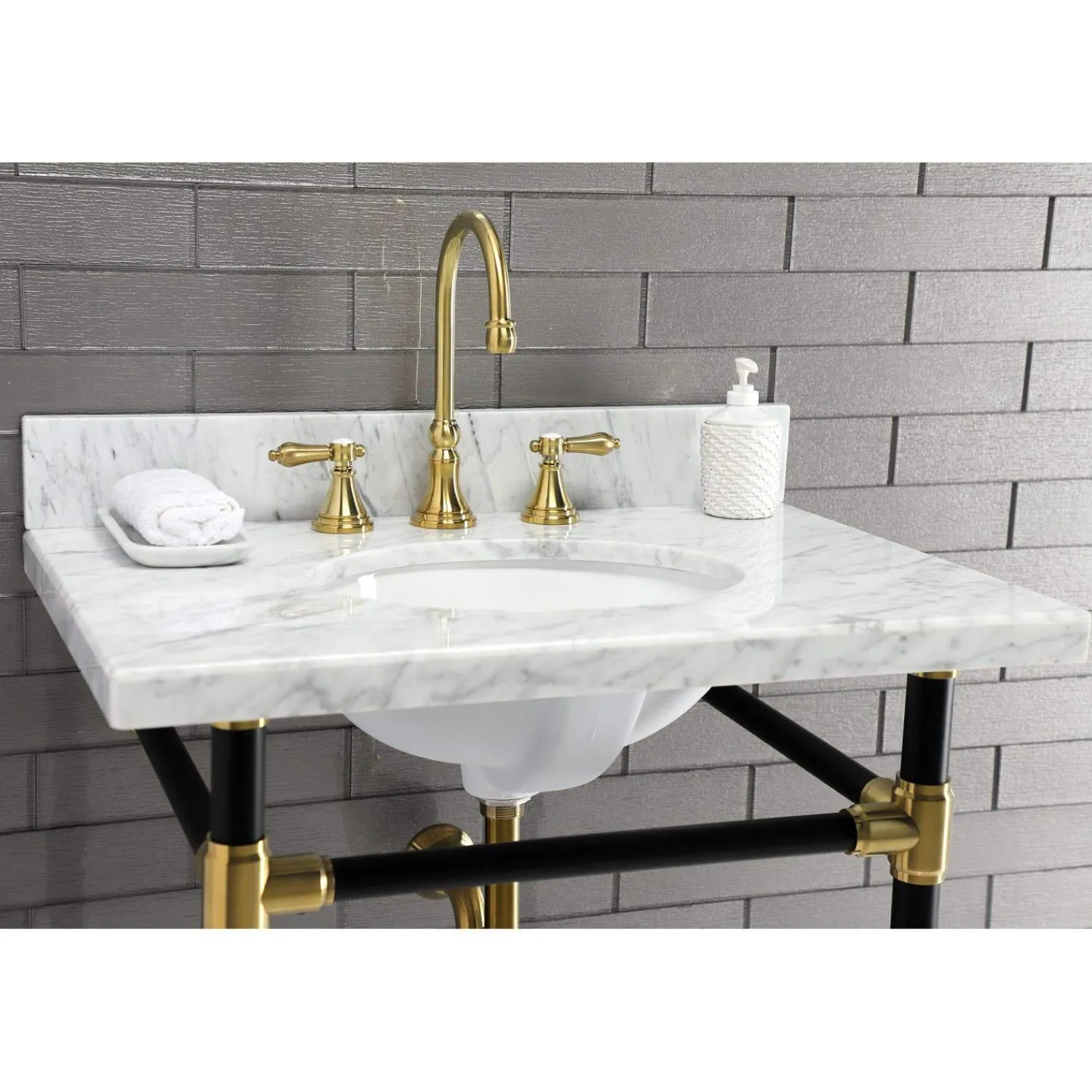 Hot KS298XBAL-P Heirloom Widespread Bathroom Faucet with Brass Pop-Up 8" Widespread