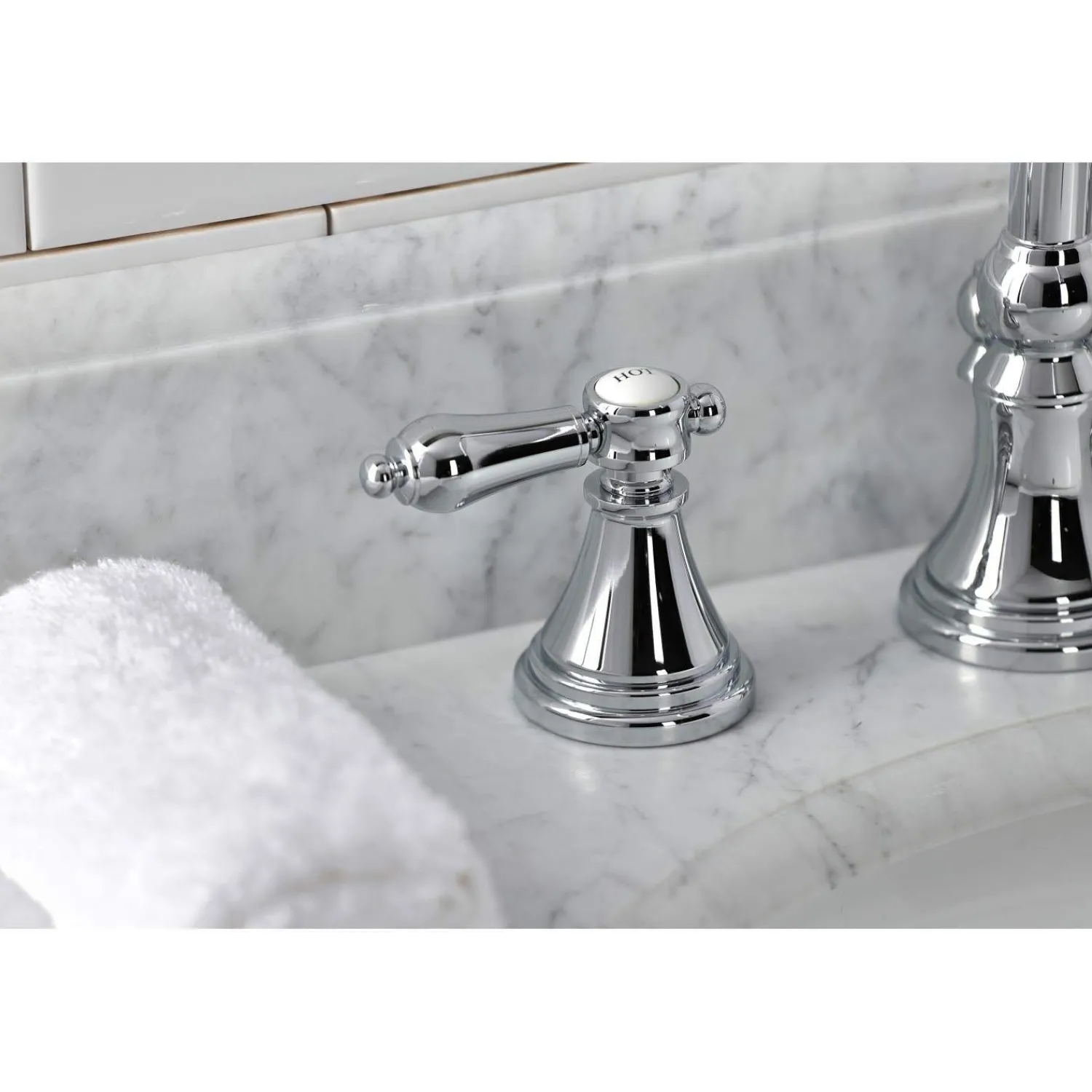 Hot KS298XBAL-P Heirloom Widespread Bathroom Faucet with Brass Pop-Up 8" Widespread