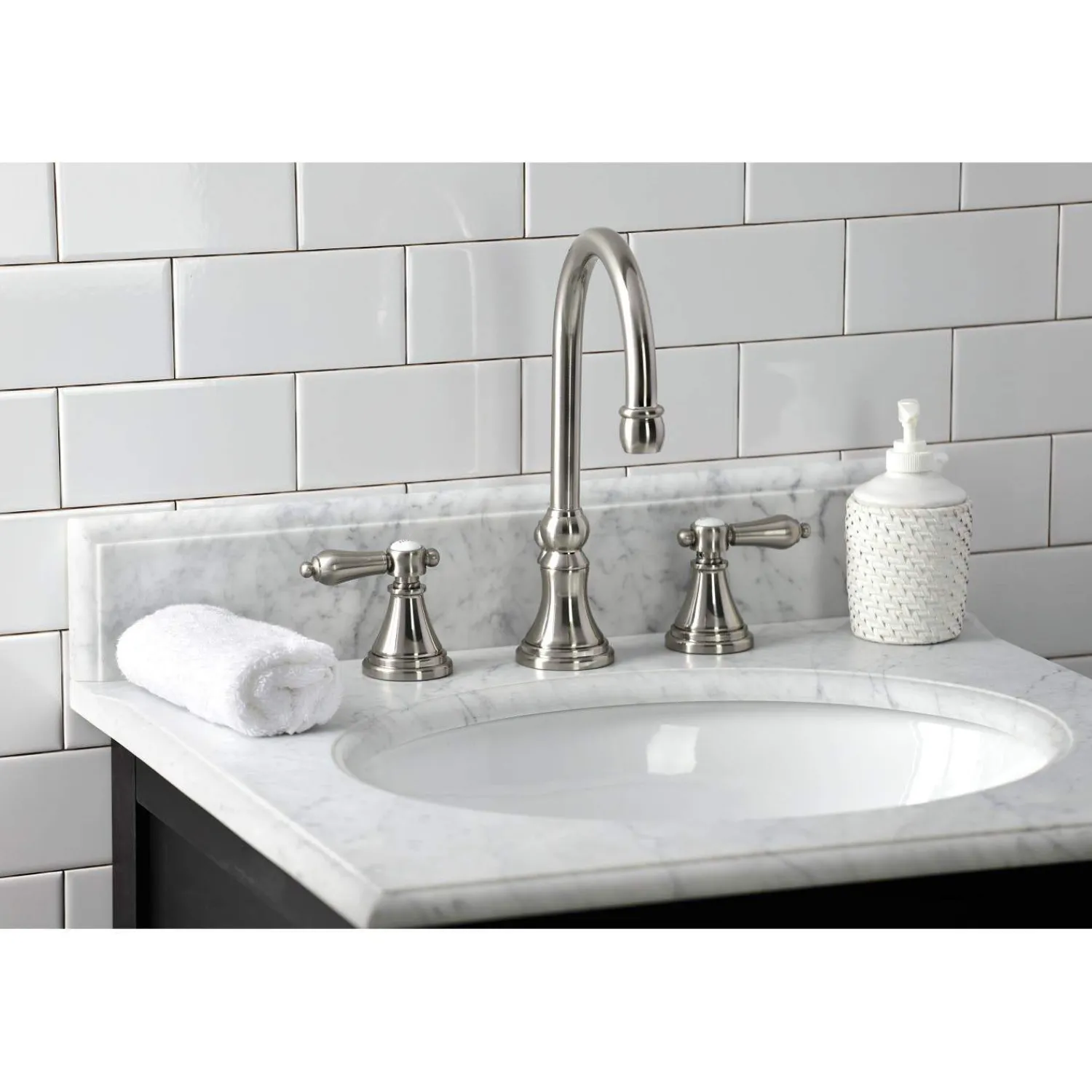 Hot KS298XBAL-P Heirloom Widespread Bathroom Faucet with Brass Pop-Up 8" Widespread