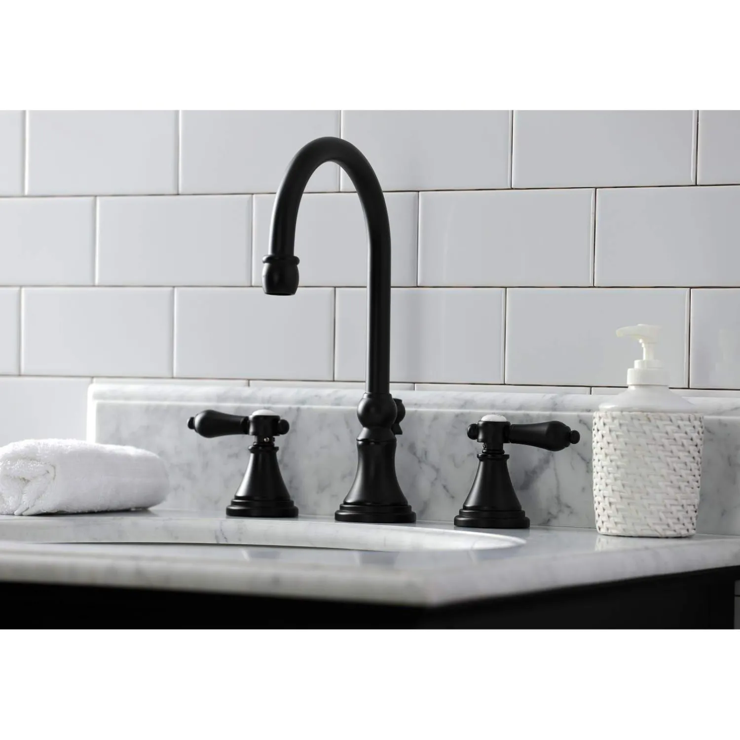 Hot KS298XBAL-P Heirloom Widespread Bathroom Faucet with Brass Pop-Up 8" Widespread