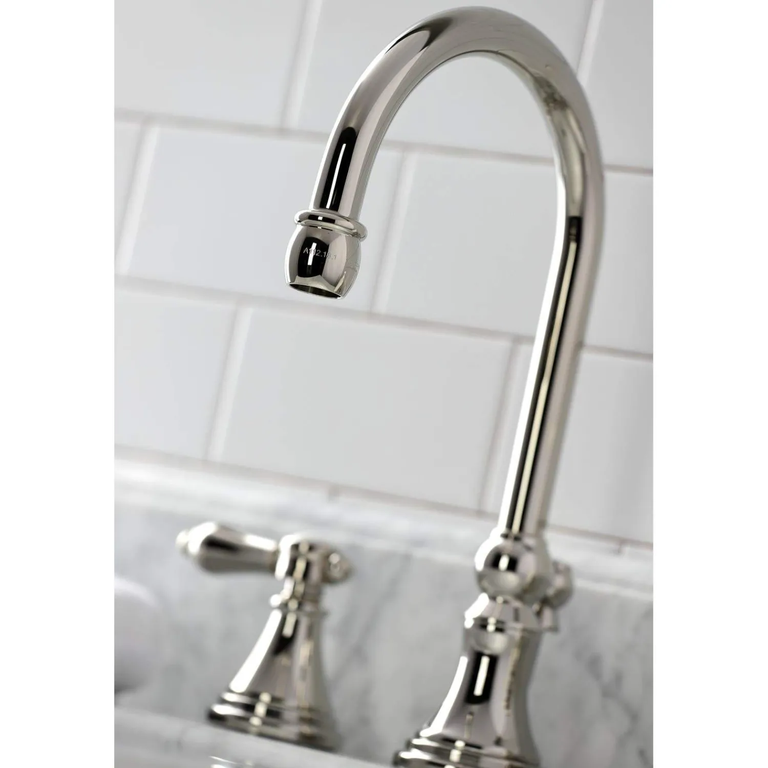 Hot KS298XBAL-P Heirloom Widespread Bathroom Faucet with Brass Pop-Up 8" Widespread