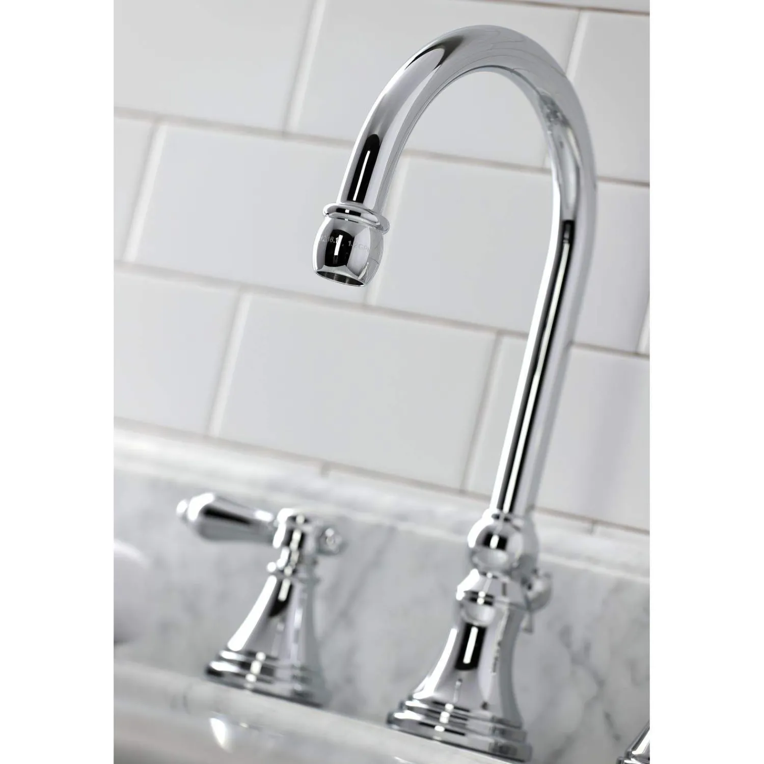 Hot KS298XBAL-P Heirloom Widespread Bathroom Faucet with Brass Pop-Up 8" Widespread