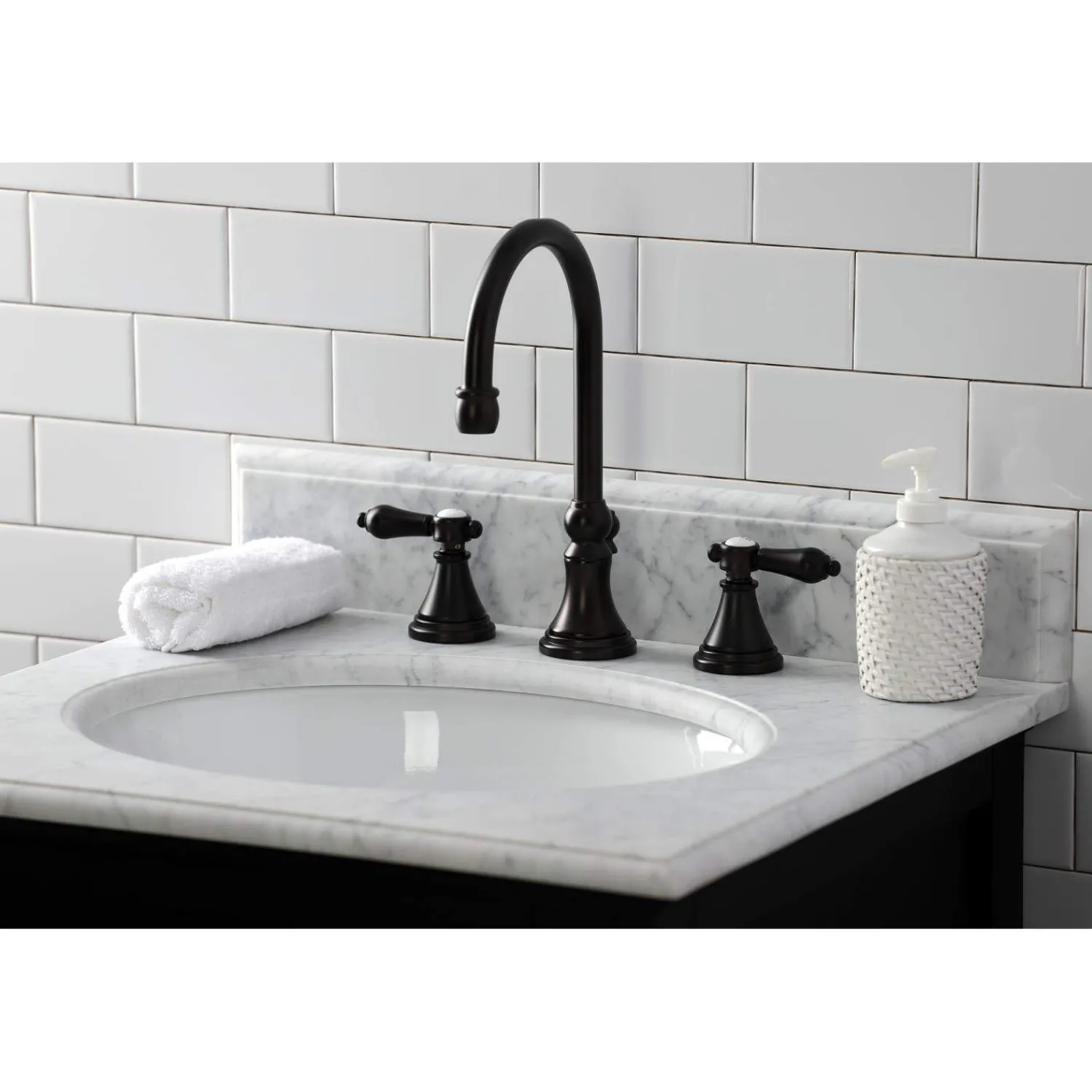 Hot KS298XBAL-P Heirloom Widespread Bathroom Faucet with Brass Pop-Up 8" Widespread