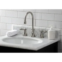 Hot KS298XBAL-P Heirloom Widespread Bathroom Faucet with Brass Pop-Up 8