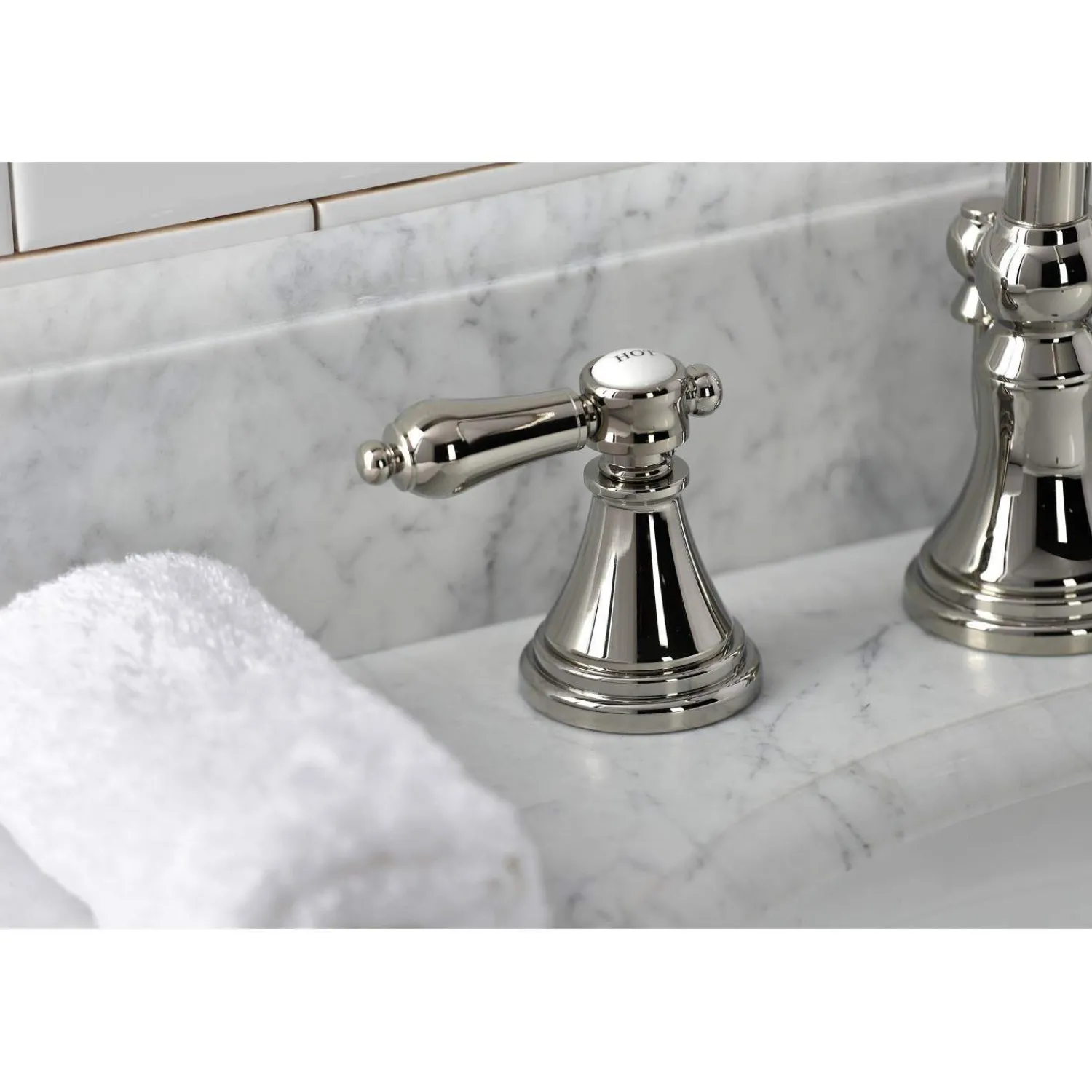 Hot KS298XBAL-P Heirloom Widespread Bathroom Faucet with Brass Pop-Up 8" Widespread