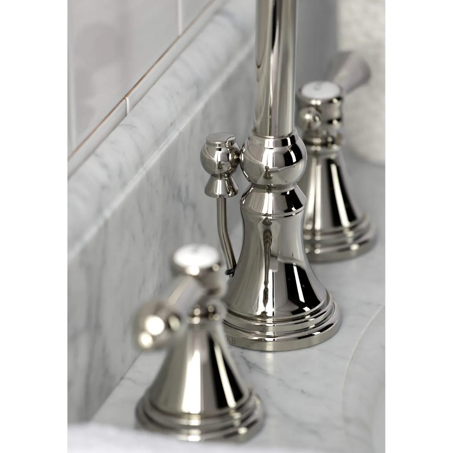 Hot KS298XBAL-P Heirloom Widespread Bathroom Faucet with Brass Pop-Up 8" Widespread