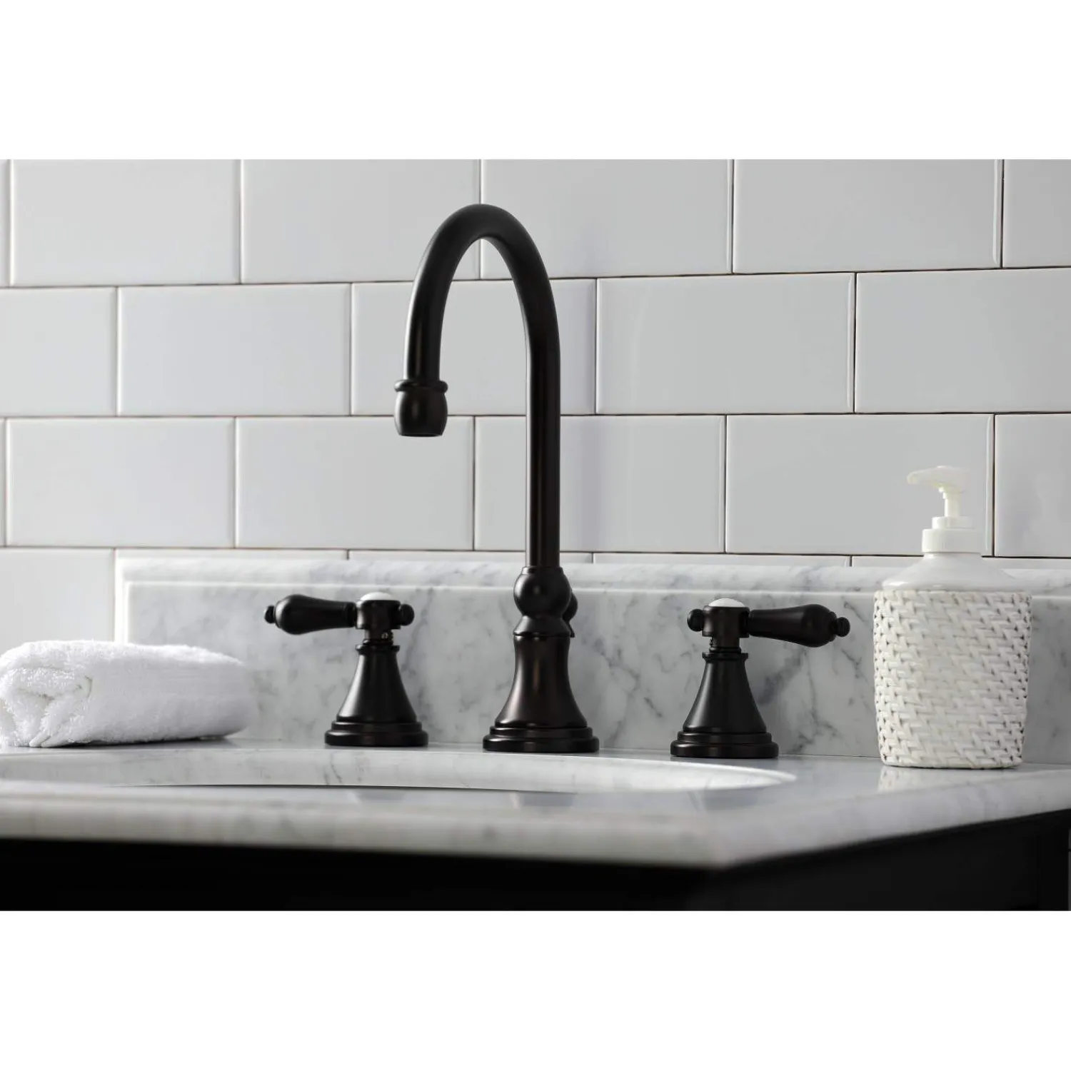 Hot KS298XBAL-P Heirloom Widespread Bathroom Faucet with Brass Pop-Up 8" Widespread