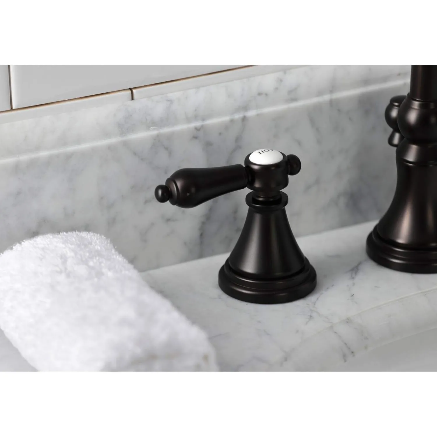 Hot KS298XBAL-P Heirloom Widespread Bathroom Faucet with Brass Pop-Up 8" Widespread