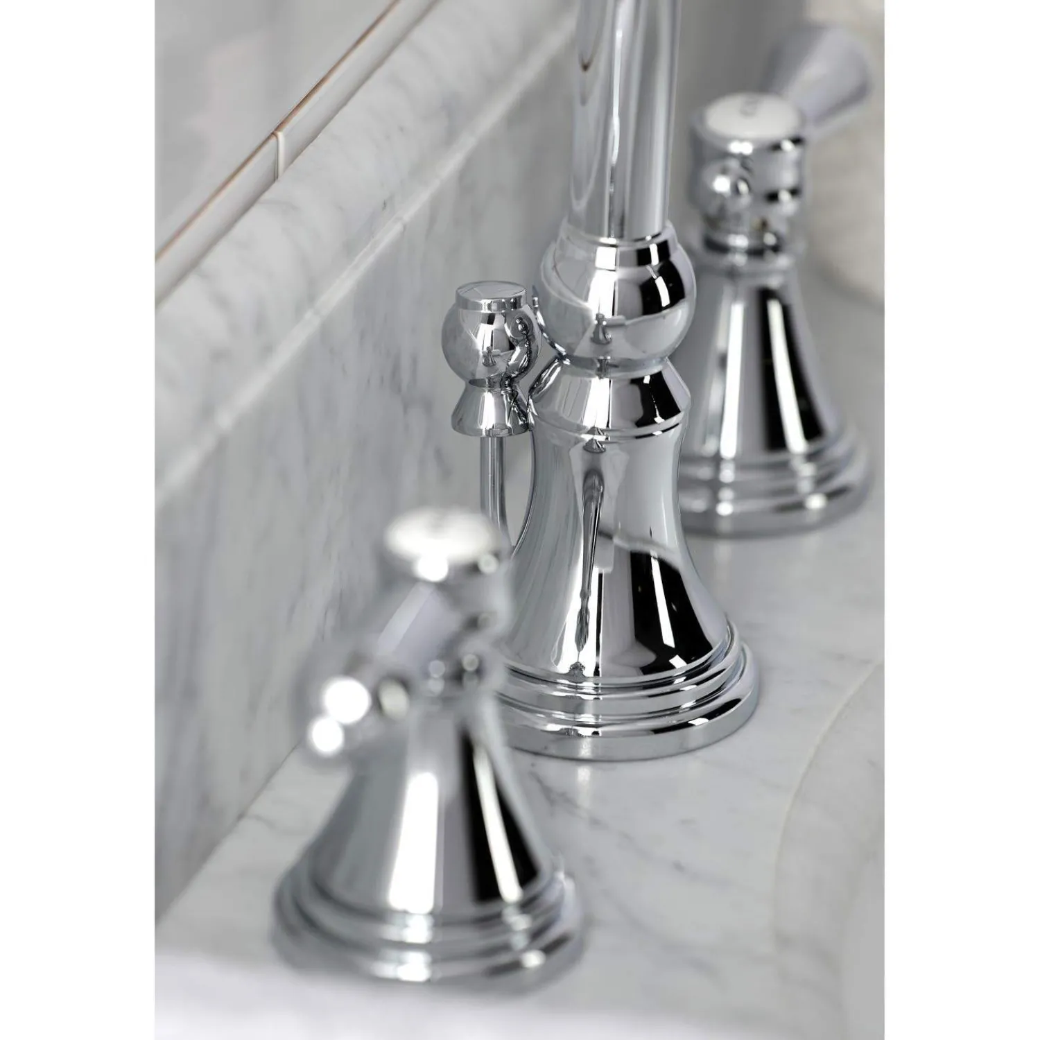 Hot KS298XBAL-P Heirloom Widespread Bathroom Faucet with Brass Pop-Up 8" Widespread