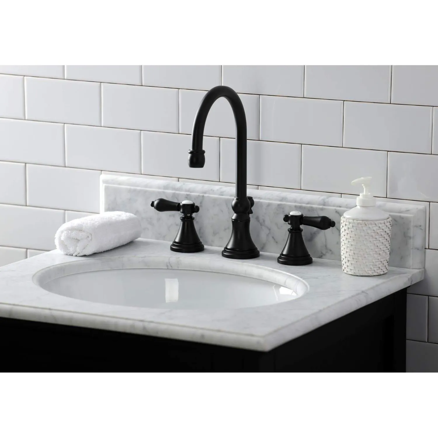 Hot KS298XBAL-P Heirloom Widespread Bathroom Faucet with Brass Pop-Up 8" Widespread