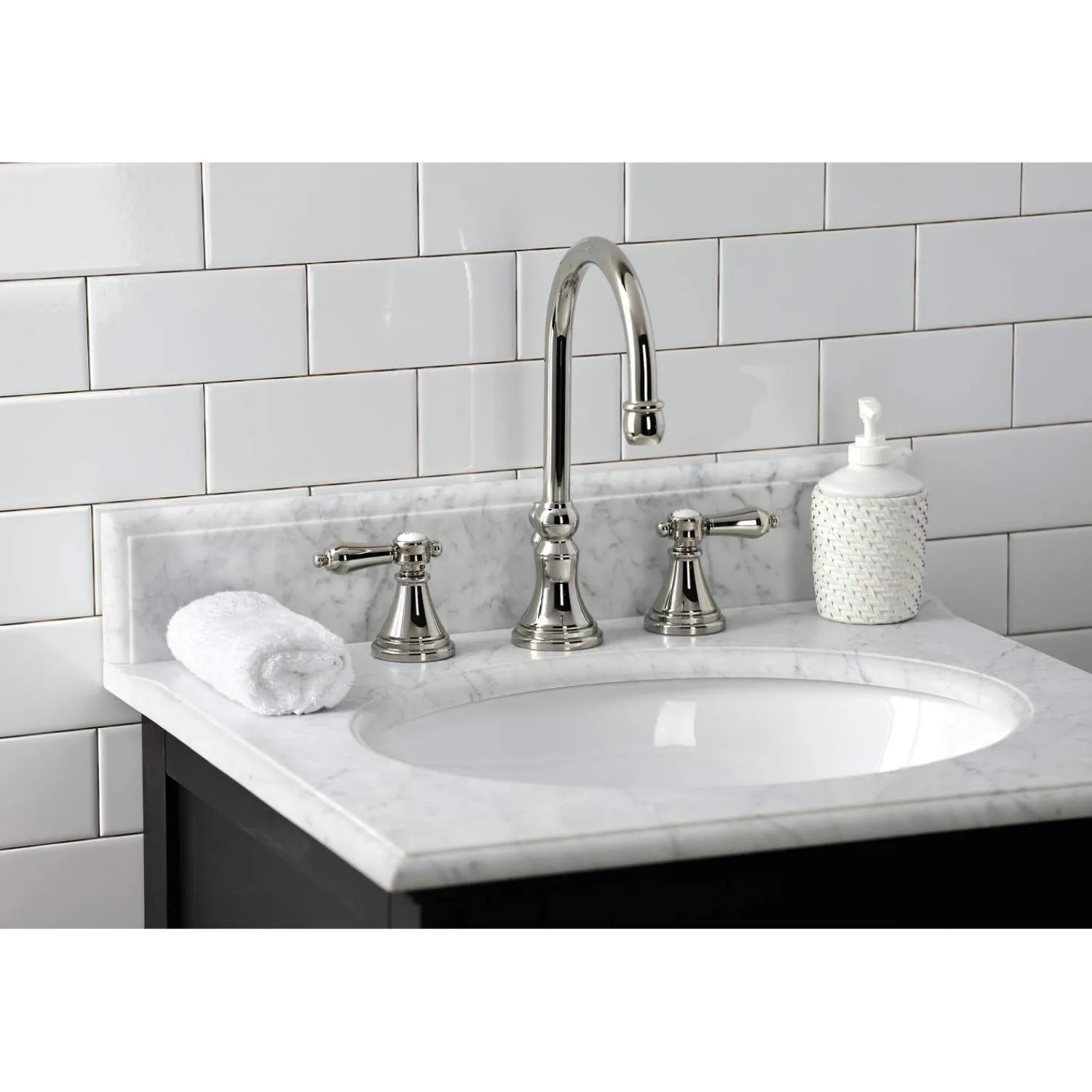 Hot KS298XBAL-P Heirloom Widespread Bathroom Faucet with Brass Pop-Up 8" Widespread