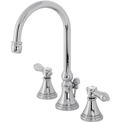 Hot KS298XBAL-P Heirloom Widespread Bathroom Faucet with Brass Pop-Up 8