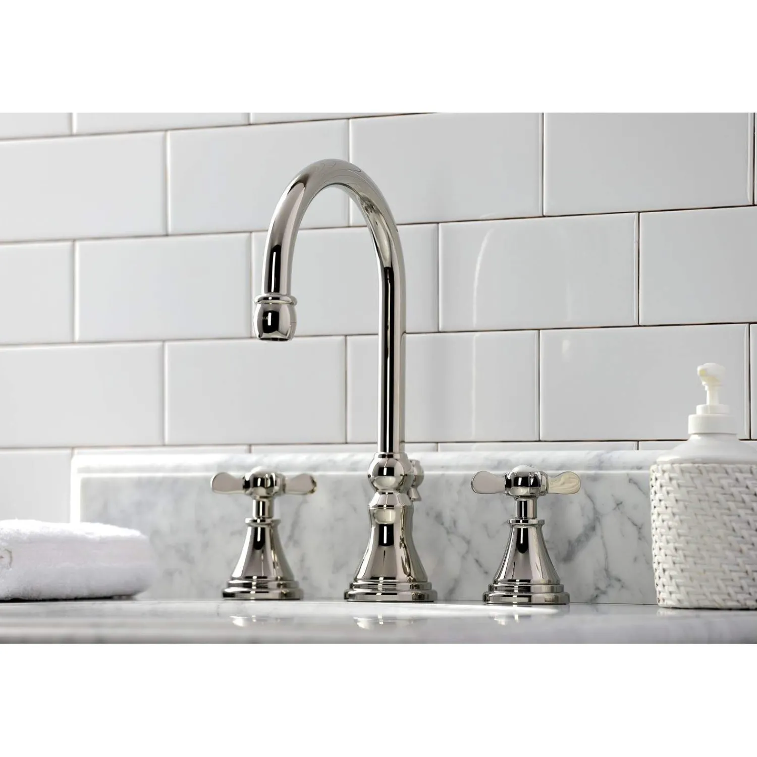 Hot KS298XBEX-P Essex Widespread Bathroom Faucet with Brass Pop-Up 8" Widespread