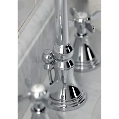 Hot KS298XBEX-P Essex Widespread Bathroom Faucet with Brass Pop-Up 8
