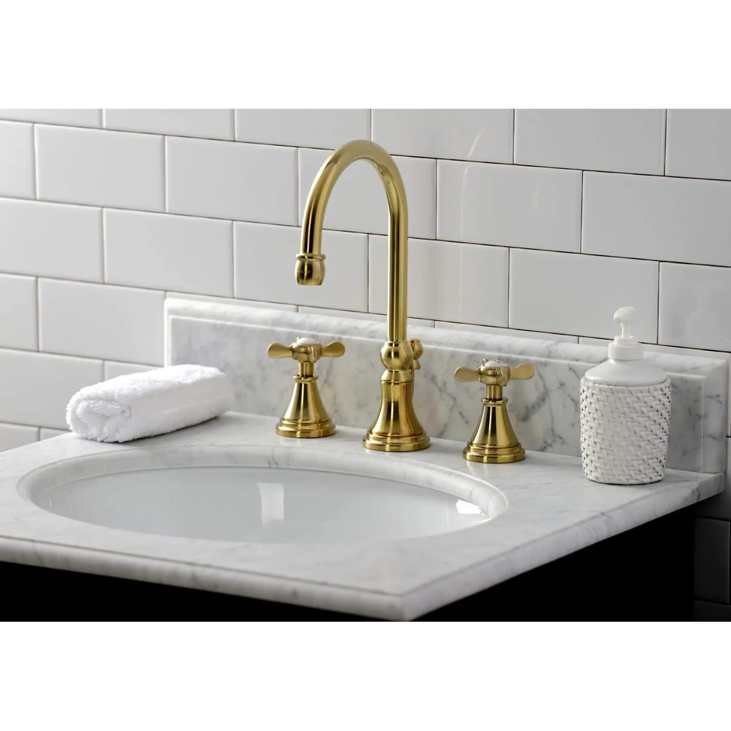 Hot KS298XBEX-P Essex Widespread Bathroom Faucet with Brass Pop-Up 8" Widespread